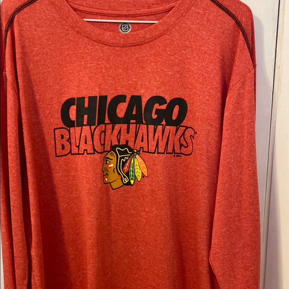 Chicago Blackhawks Red Long Sleeve Shirt
